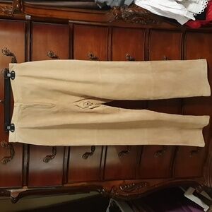 Vtg 90s Terry Lewis Camel Suede Pants